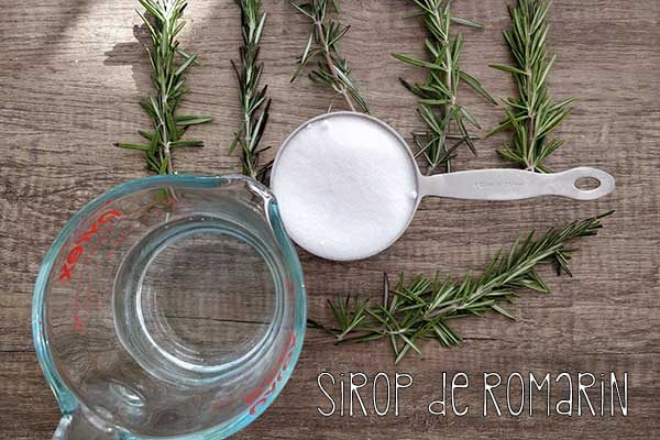 Rosemary simple syrup