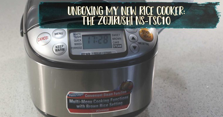 Unboxing my new rice cooker: the Zojirushi NS-TSC10 [with video]